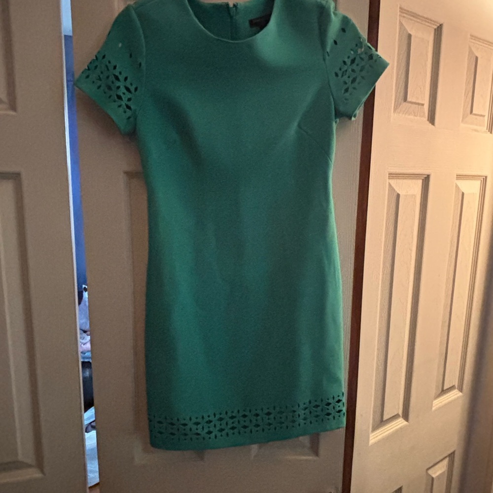 Elegant Teal Dress with Cutout Details